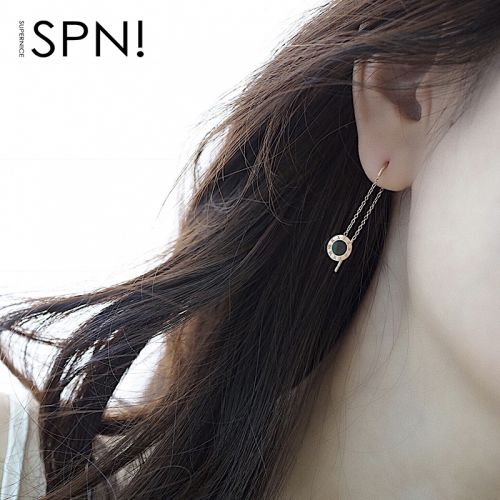 Boucles d'oreilles pendantes Femme en Acier au titane - Ref 3099276