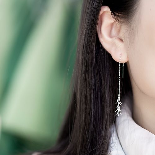 Boucles d'oreilles pendantes Femme Argentée - Ref 3099282