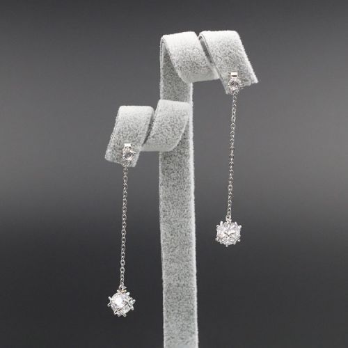 Boucles d'oreilles pendantes Argentée - Ref 3099283