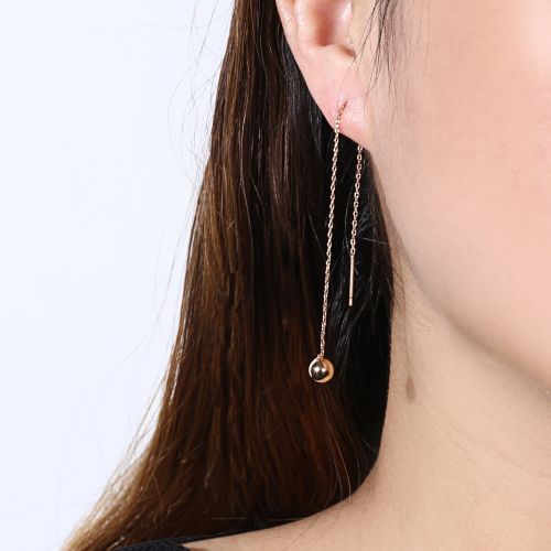 Boucles d'oreilles pendantes Femme en Alliage argent plaque or - Ref 3099302