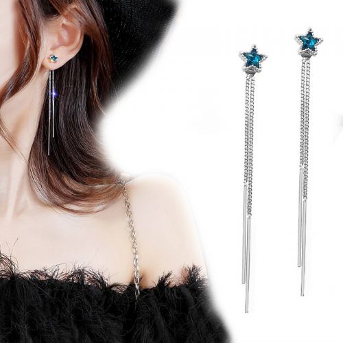Boucles d'oreilles pendantes Femme Argentée - Ref 3099308