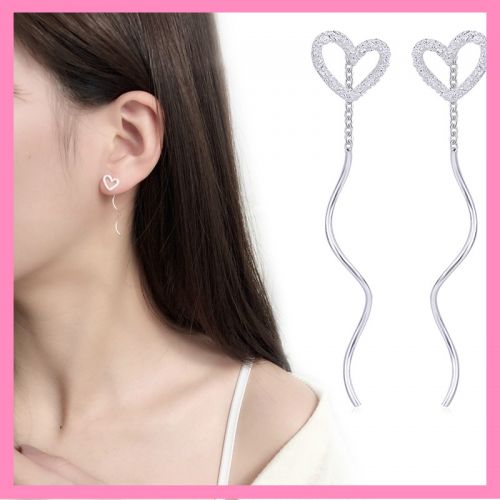 Boucles d'oreilles pendantes Femme Argentée - Ref 3099310