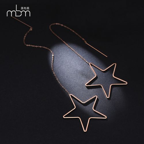 Boucles d'oreilles pendantes Femme en Acier au titane - Ref 3099319