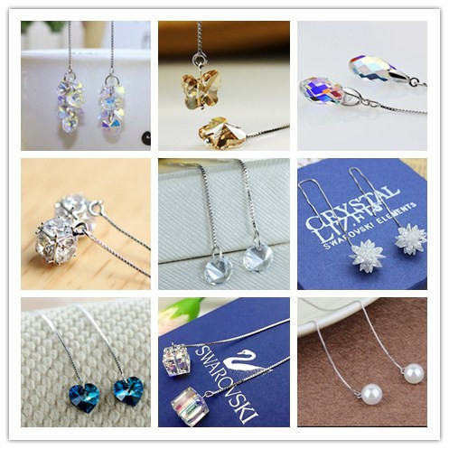 Boucles d'oreilles pendantes Femme Bijoux YAOZHUO Argentée - Ref 3099327
