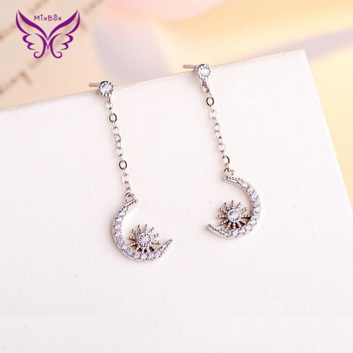Boucles d'oreilles pendantes Femme Argentée - Ref 3099331