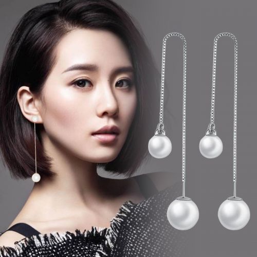 Boucles d'oreilles pendantes Femme KECOW Argentée - Ref 3099338