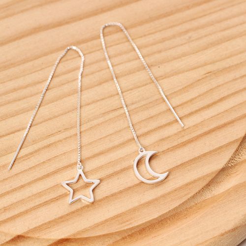 Boucles d'oreilles pendantes Femme Argentée - Ref 3099345