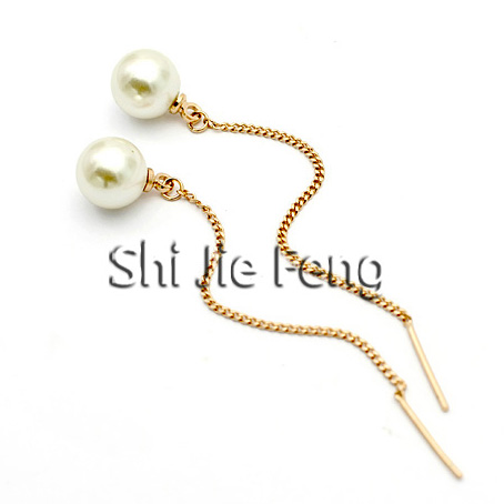Boucles d'oreilles pendantes Femme en Alliage argent plaque or - Ref 3099373