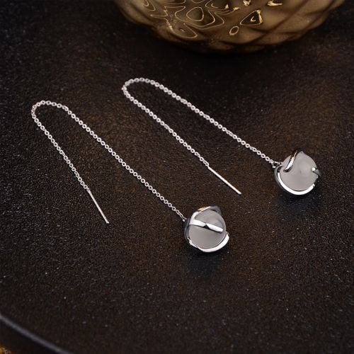 Boucles d'oreilles pendantes Femme en Alliage argent plaque or - Ref 3099374