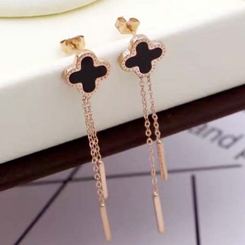 Boucles d'oreilles pendantes Femme en Acier au titane - Ref 3099381