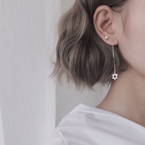 Boucles d'oreilles pendantes Femme Argentée - Ref 3099384