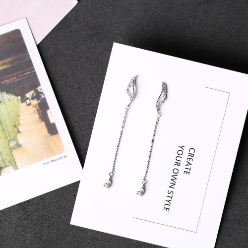 Boucles d'oreilles pendantes Femme LADY.PEAPOD Argentée - Ref 3099385