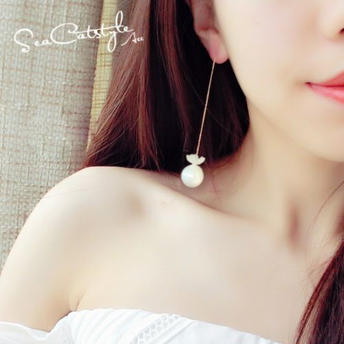 Boucles d'oreilles pendantes Femme en Alliage argent plaque or - Ref 3099387