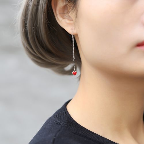 Boucles d'oreilles pendantes Femme Argentée - Ref 3099390