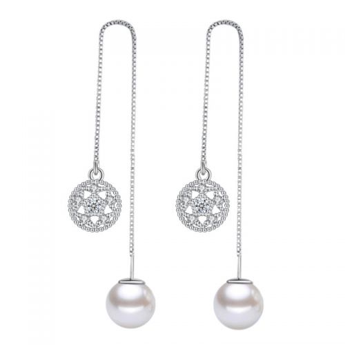 Boucles d'oreilles pendantes Femme Argentée - Ref 3099423