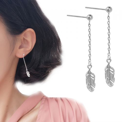Boucles d'oreilles pendantes Femme Argentée - Ref 3099452