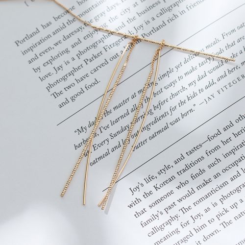 Boucles d'oreilles pendantes en Matiere mixte - Ref 3099454