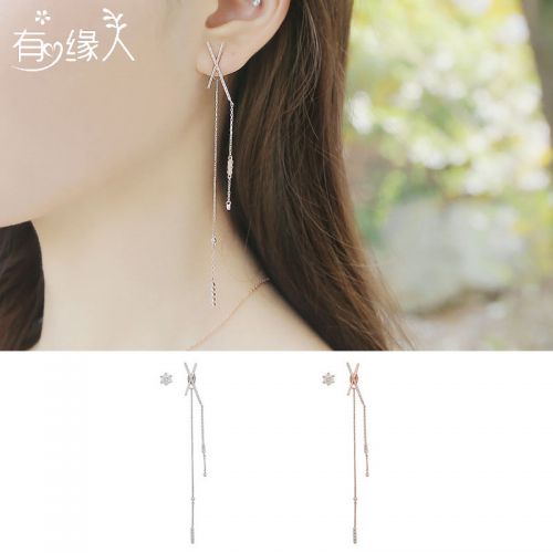 Boucles d'oreilles pendantes Femme Argentée - Ref 3099457