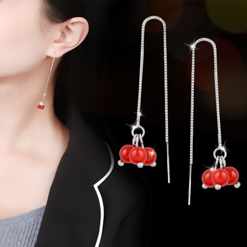 Boucles d'oreilles pendantes Femme EONA Argentée - Ref 3099466