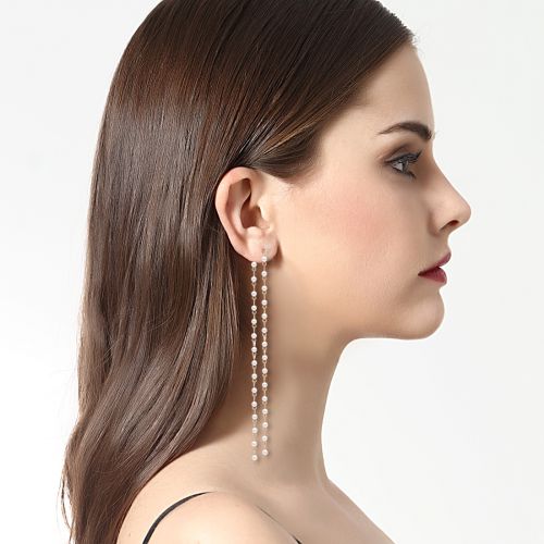 Boucles d'oreilles pendantes Femme VACATIONMOOD en Matiere mixte - Ref 3099472