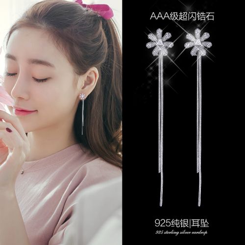 Boucles d'oreilles pendantes Femme Argentée - Ref 3099478