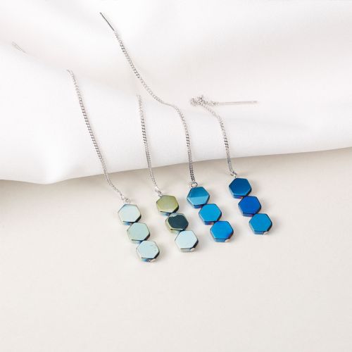 Boucles d'oreilles pendantes Femme Argentée - Ref 3099479
