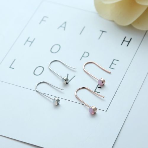 Boucles d'oreilles pendantes Femme PISTE DE FLEURS Argentée - Ref 3099496