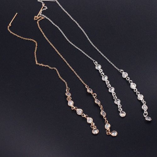 Boucles d'oreilles pendantes Femme en Alliage argent plaque or - Ref 3099497
