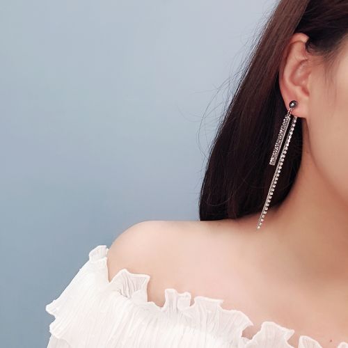 Boucles d'oreilles pendantes Femme en Alliage argent plaque or - Ref 3099498