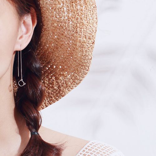 Boucles d'oreilles pendantes Femme Argentée - Ref 3099508