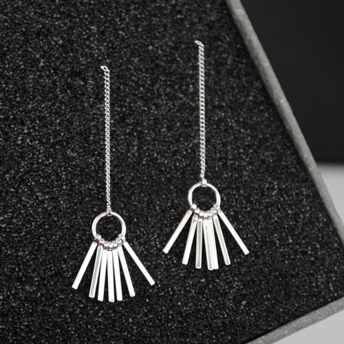 Boucles d'oreilles pendantes Femme en Alliage argent plaque or - Ref 3099515