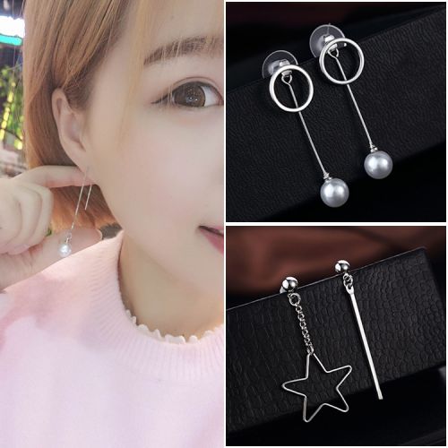 Boucles d'oreilles pendantes Femme Argentée - Ref 3099524