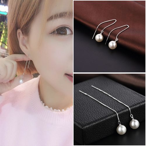 Boucles d'oreilles pendantes Femme Argentée - Ref 3099535