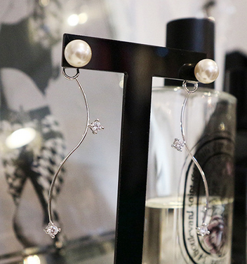 Boucles d'oreilles pendantes ADREAM en Alliage argent plaque or - Ref 3099537