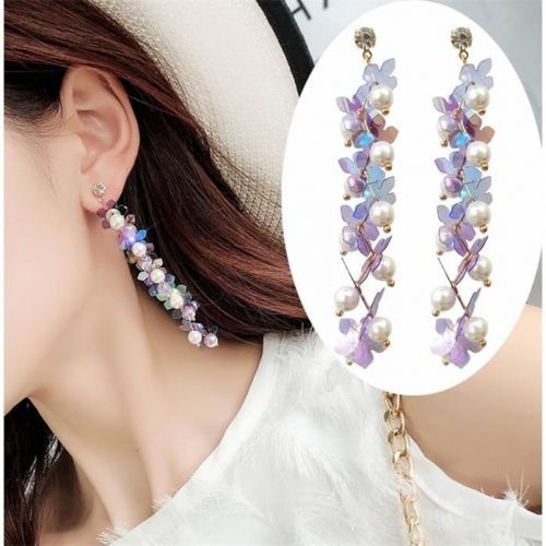 Boucles d'oreilles pendantes Femme en Zircon naturel - Ref 3099555