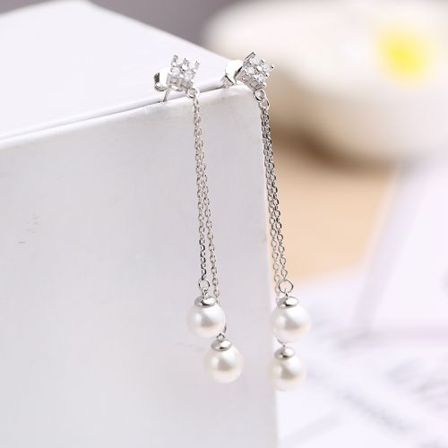 Boucles d'oreilles pendantes Femme en Nacre - Ref 3099561