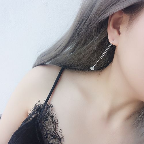 Boucles d'oreilles pendantes Femme Argentée - Ref 3099606