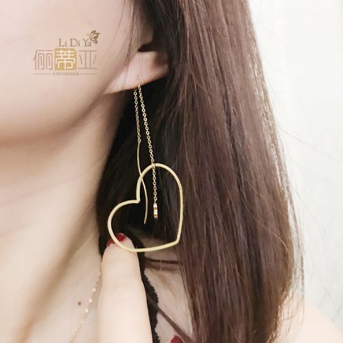Boucles d'oreilles pendantes Femme en Acier au titane - Ref 3099617