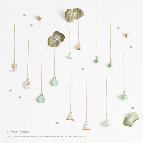Boucles d'oreilles pendantes Femme BUZZZZ en Matiere mixte - Ref 3099646