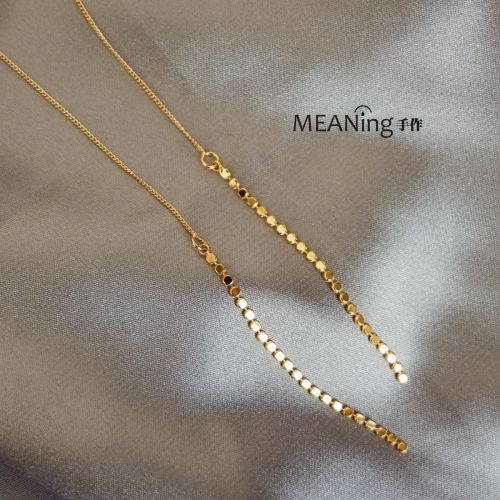 Boucles d'oreilles pendantes en Alliage argent plaque or - Ref 3099658