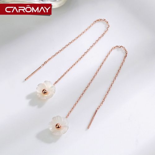 Boucles d'oreilles pendantes Femme CAROMAY Argentée - Ref 3099669