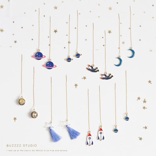Boucles d'oreilles pendantes Femme BUZZZZ en Matiere mixte - Ref 3099703