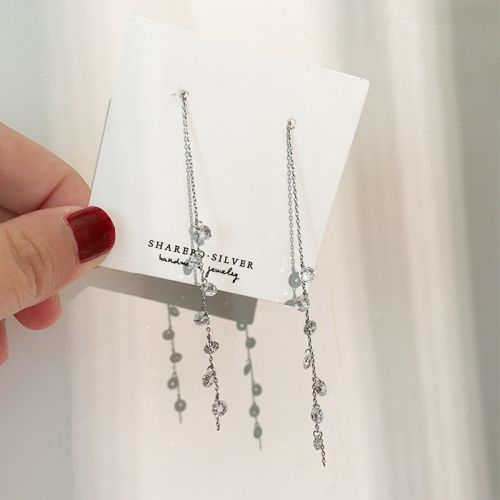 Boucles d'oreilles pendantes Femme SHAREBOX Argentée - Ref 3099711