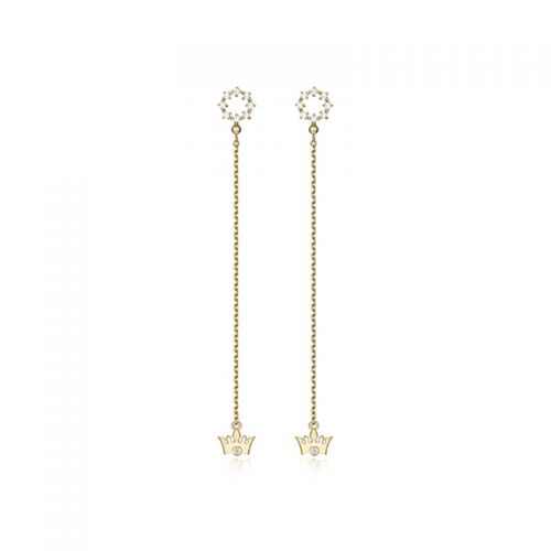 Boucles d'oreilles pendantes Femme J.ESTINA Argentée - Ref 3099713