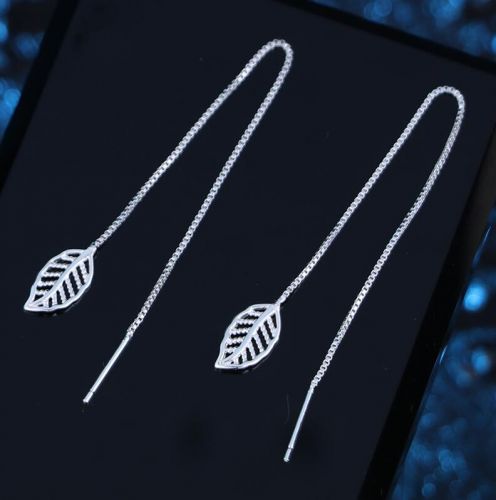 Boucles d'oreilles pendantes Femme en Alliage argent plaque or - Ref 3099748