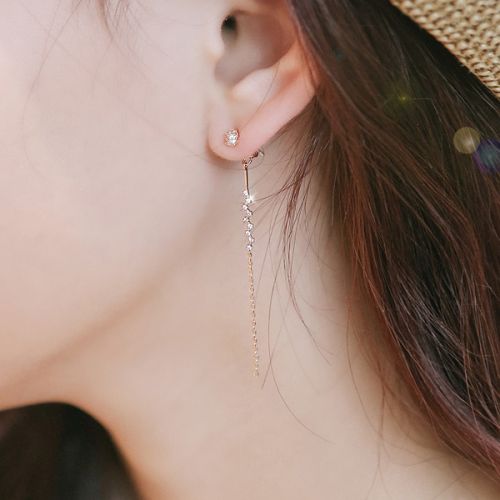 Boucles d'oreilles pendantes Femme Argentée - Ref 3099812