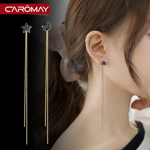 Boucles d'oreilles pendantes Femme CAROMAY Argentée - Ref 3099814