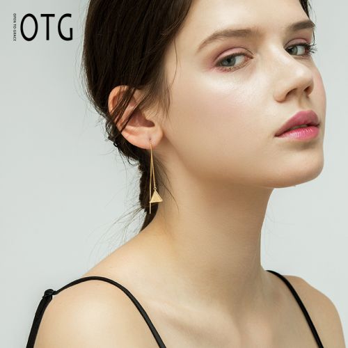 Boucles d'oreilles pendantes Femme OTG en Alliage argent plaque or - Ref 3099825