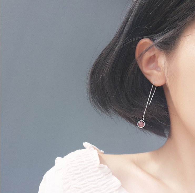 Boucles d'oreilles pendantes Femme Argentée - Ref 3099828