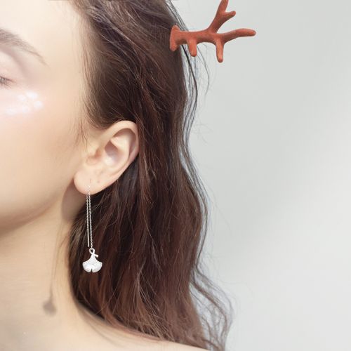 Boucles d'oreilles pendantes Femme Argentée - Ref 3099847